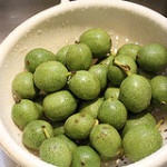 unripe walnuts